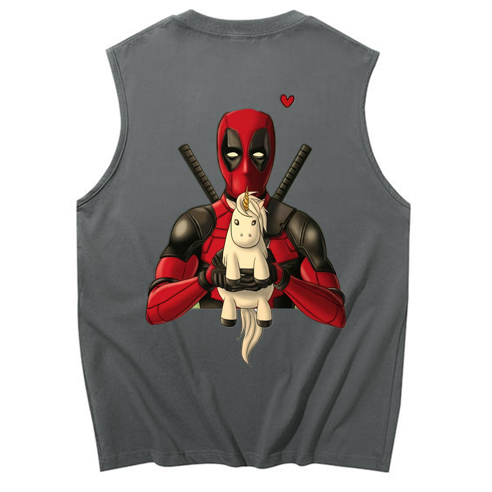 （画像用） Deadpool デッドプール コットン100％タンクトップ（背面プリント）